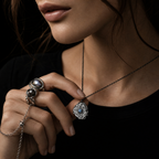"Meteor" — 999 Fine Silver Necklace · Celestial Collection