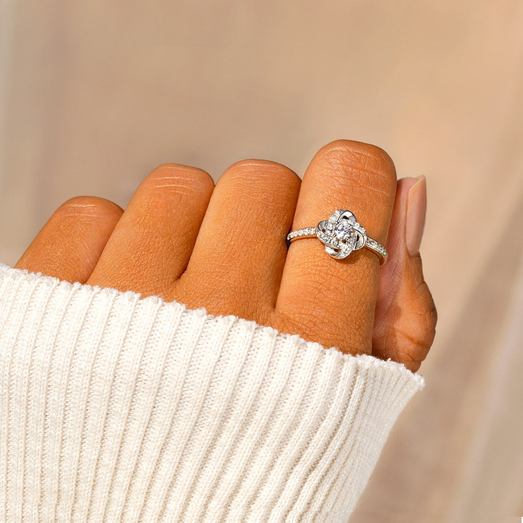Always My Daughter Forever My Friend Endless Knot Ring