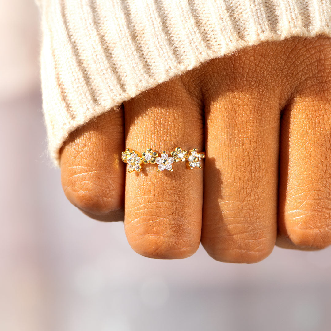 Different Flower From The Same Garden Floral Ring