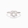 Sister Pretzel Heart Ring