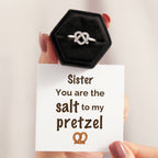 Sister Pretzel Heart Ring