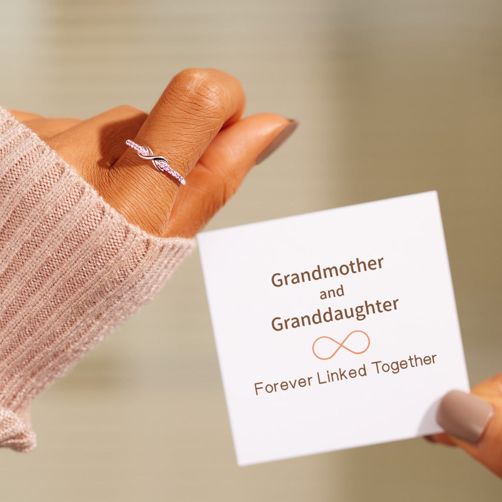 Grandmother & Granddaughter Forever Linked Together Ring
