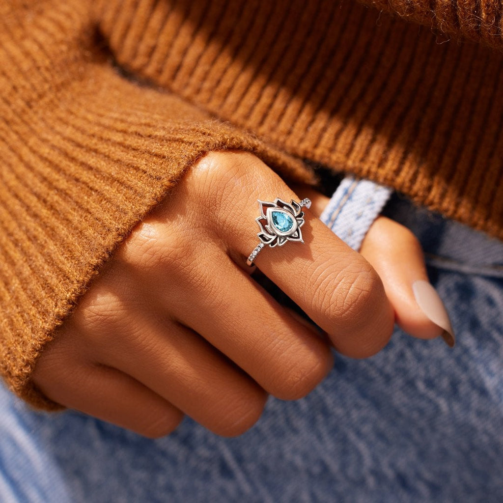 You Are My Spiritual Enlightenment Lotus Ring