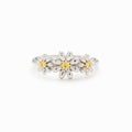 Rooting For You Three Flower Ring