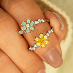 You're A Gem Hexagon Gem Flower Ring