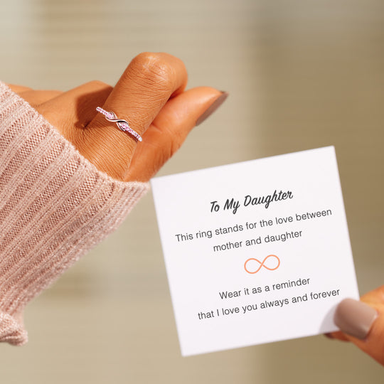 My Daughter Forever Infinity Ring