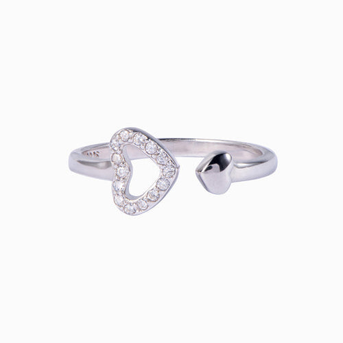 "The Love Between A Grandmother And Granddaughter Is Forever" S925 Sterling Silver Free Adjustable Ring