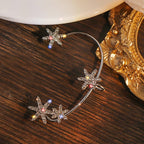 Snowflake Windmill Rotatable Style Zircon Earrings