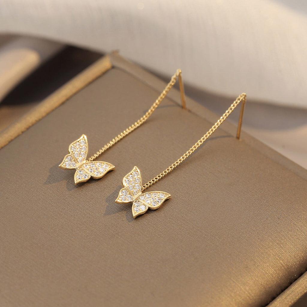 Shiny Fantasy Butterfly Earrings