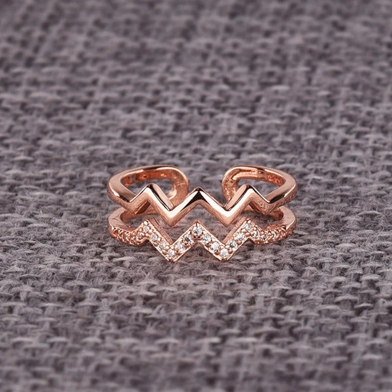 Christmas SaleTo My Daughter 'Highs and Lows' Ring
