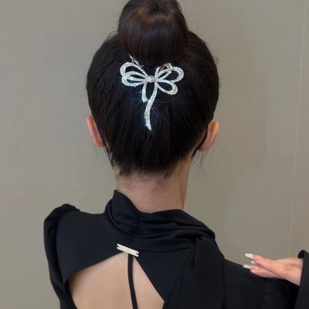 Bow Shiny Hairpin