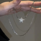 Magnetic Star Patchwork Necklace