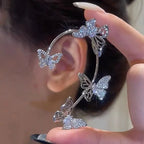 Super Sparkling Zircon Butterfly Earring