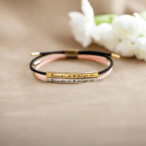 Remember Who The Fuck You're Tube Bracelet
