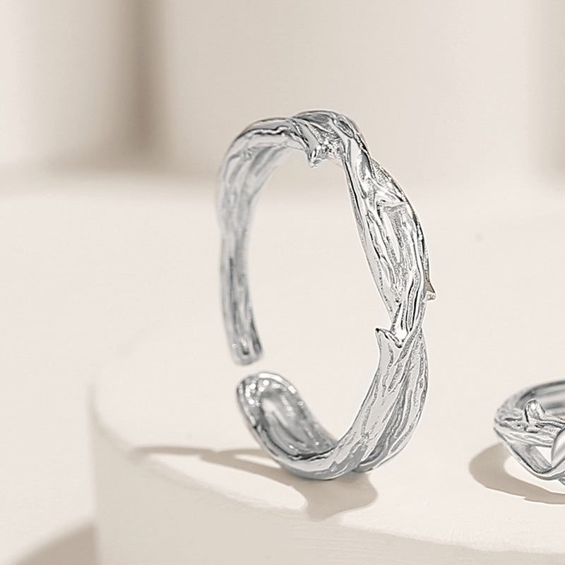 Thorns and Roses S925 Silver Couple Ring