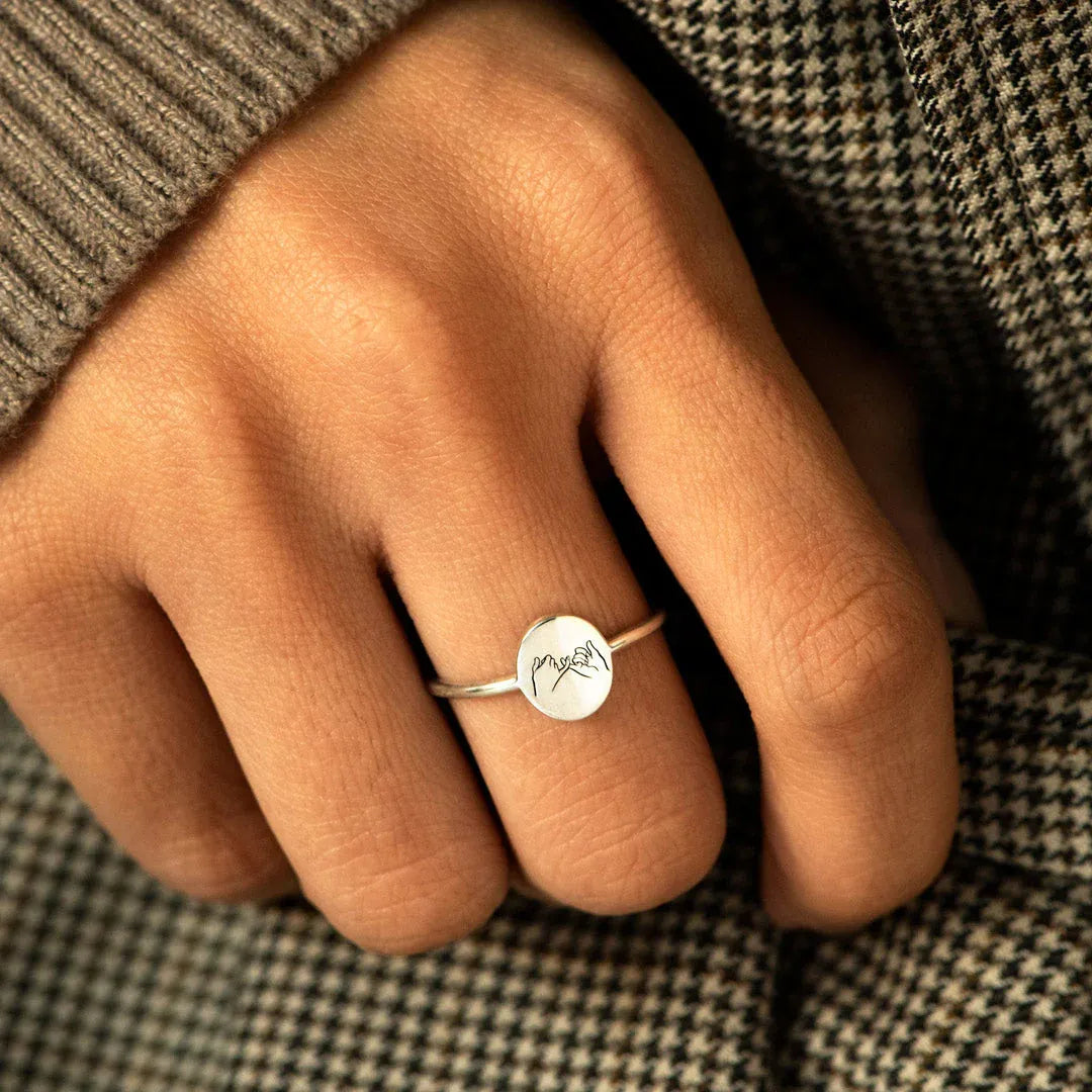 For Friend -You Are My Favorite Bitches Holding Hands Ring