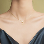 For Unbiological Daughter - We Are Forever Linked Together Interlocking Necklace