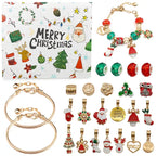 24 Pcs DIY Christmas Advent Calendar Bracelets Set