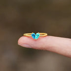 For Love - Partners In Love Heart Custom Birthstone Ring