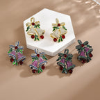 Shiny Christmas Wind Chime Earrings