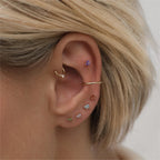 Butterfly Birthstone Stud Earrings