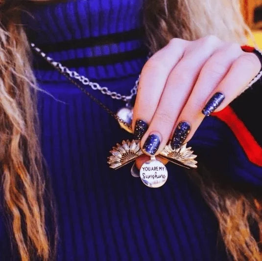 "You Are My Sunshine" Sunflower Necklace