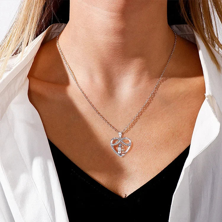 For Granddaughter - I Will Always Be By Your Side Necklace