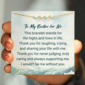 To My Besties For Life Wave Friendship Bracelet