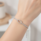 For Daughter -We Are Forever Linked Together Infinity Knot Bracelet