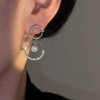 Italian Style Crystal Hoop Earrings