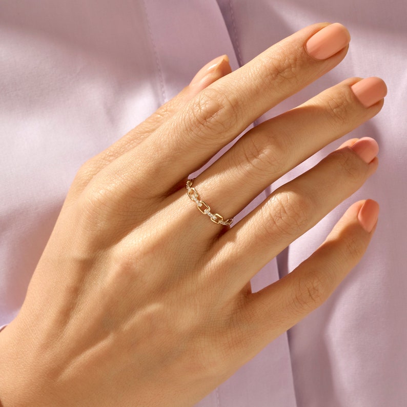 Mother And Daughter Forever Linked Together Ring