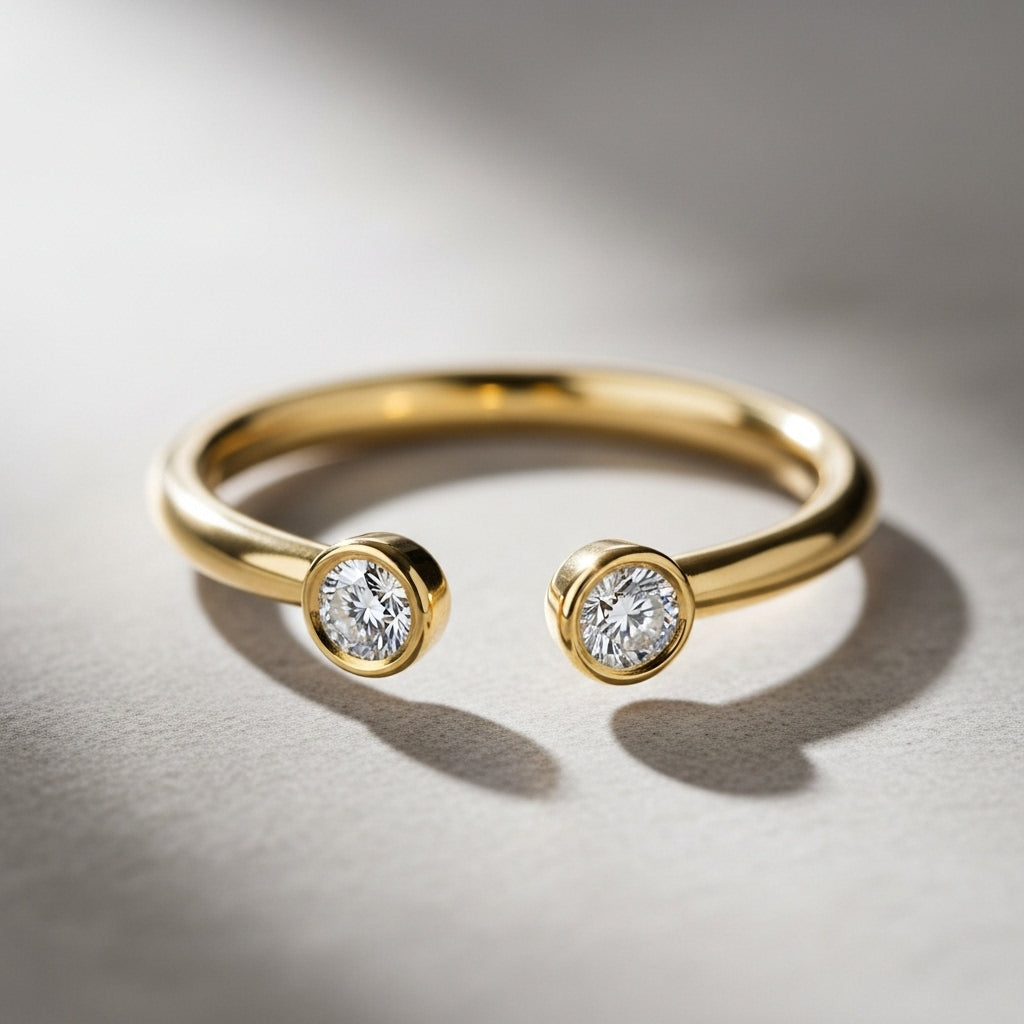 For Friend - Custom Double Birthstone Ring