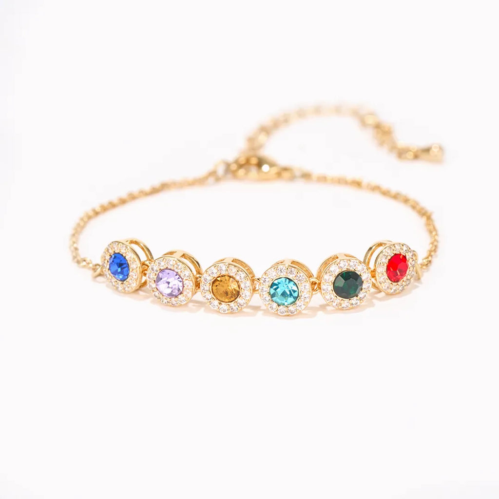 Celestial Bloom Birthstone Bracelet