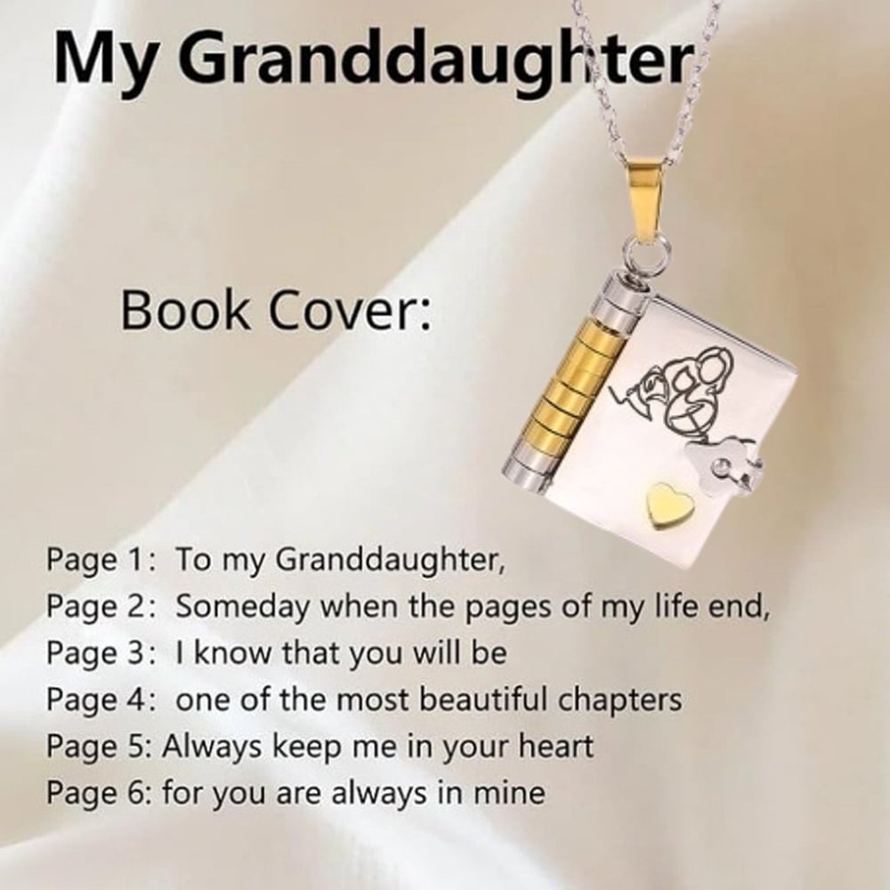 For Granddaughter - The Most Beautiful Chapter Book Necklace