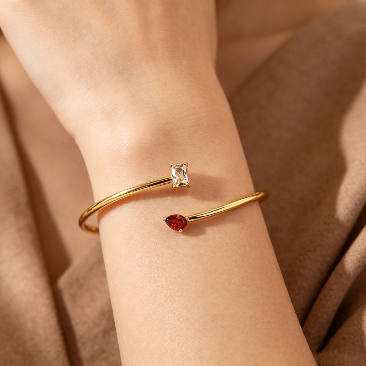 Mother And Daughter Custom Double Birthstone Bracelet