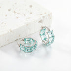 Let Us Feel The Sunshine Sea Glass Circle Earrings