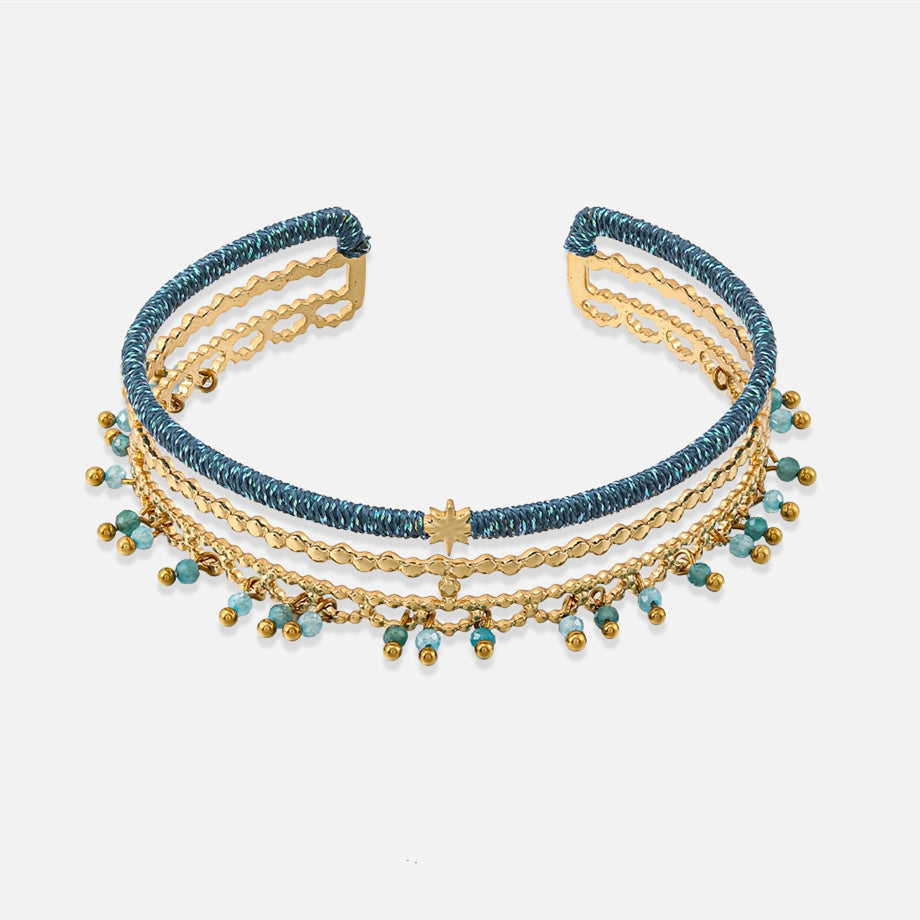 Ocean Breeze Boho Cuff Bracelet- Bring the Ocean With You