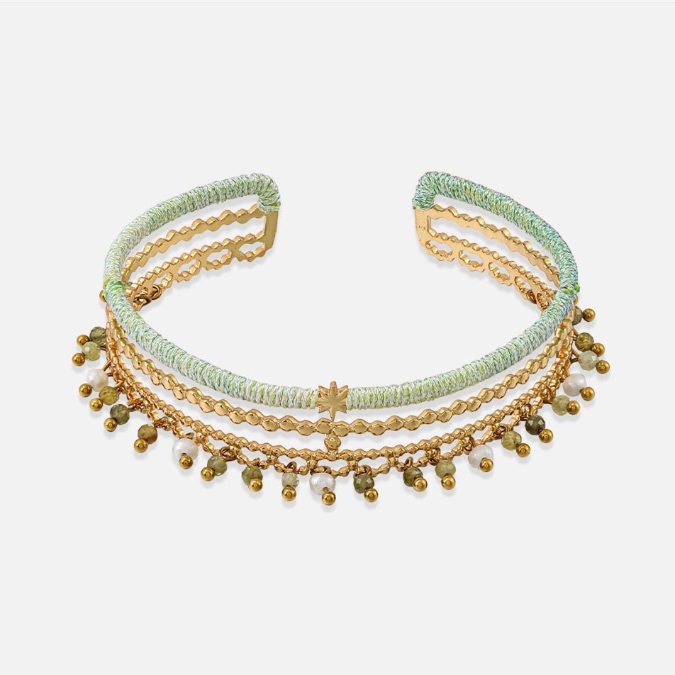 Ocean Breeze Boho Cuff Bracelet- Bring the Ocean With You