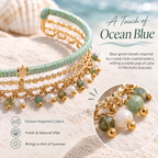 Ocean Breeze Boho Cuff Bracelet- Bring the Ocean With You