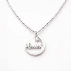 Daughter Moon Personalized Name Necklace — 2