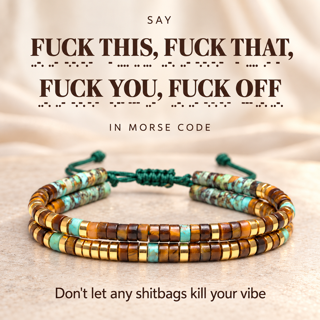 Double Layer Morse Code Bracelet — 2