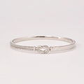 Mother & Daughter Love Knot Bangle — 1