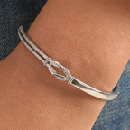 Mother & Daughter Love Knot Bangle — 7