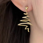 Spiral Christmas Tree Earrings — 4